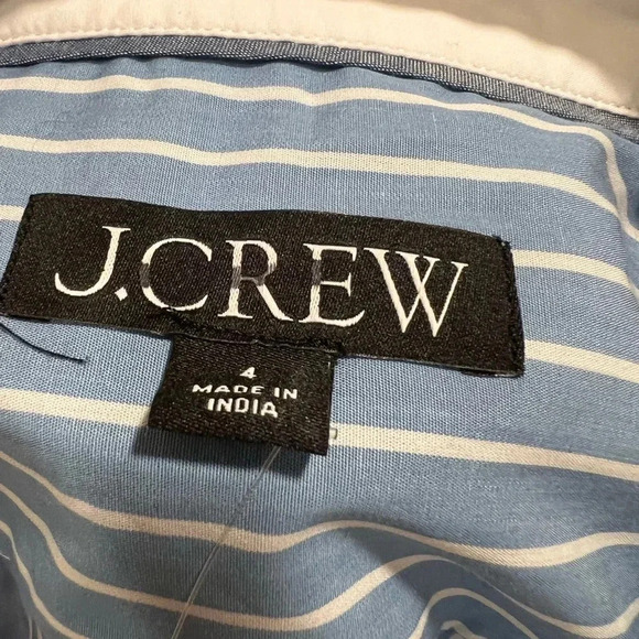 J. CREW | Relaxed-fit Cropped | Cotton Poplin | Shirt | Size 4 | NWT - Picture 8 of 10